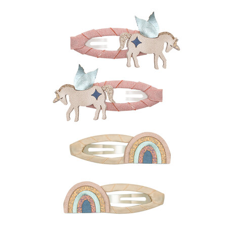 Mimi & Lula Haarspeldjes Unicorn & Rainbow Pink