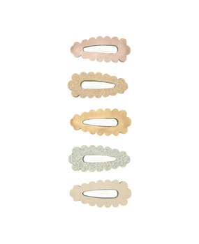 Mimi & Lula Haarspeldjes Mini Scallop Metallic