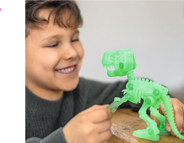 Dino Puzzel T-Rex Skelet Glow in the Dark