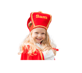 Mijter Sinterklaas Kind met Naam Mijter Sinterklaas Kind met Naam