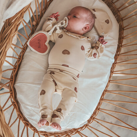 Your Wishes Romper Ruffle Candy Oyster Gray