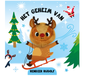 Het Geheim van Rendier Rudolf - Vingerpopboekje Het Geheim van Rendier Rudolf - Vingerpopboekje