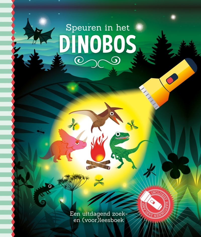 Zaklampboek - Speuren in het Dinobos afbeelding