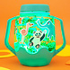 Glo Pals DIY Jarset Green Zoo
