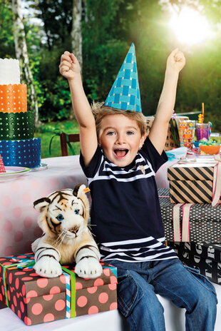 Steiff Bharat, the white tiger