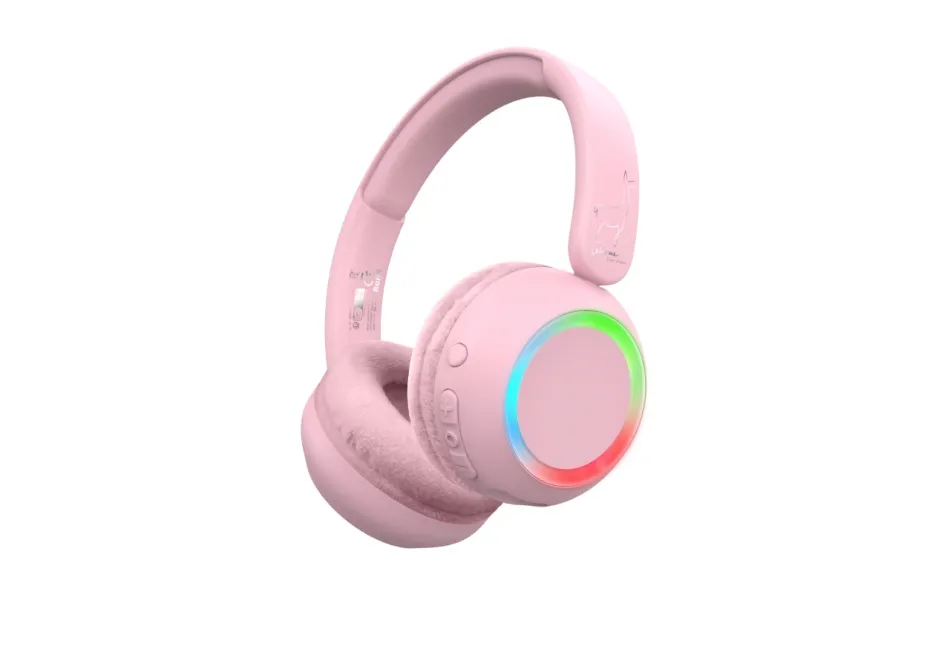 Draadloze Koptelefoon met Licht Pink afbeelding