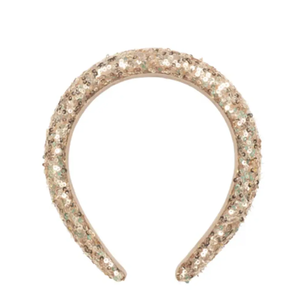 Rockahula Haarband Gold Sequin Padded