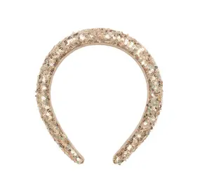 Rockahula Haarband Gold Sequin Padded