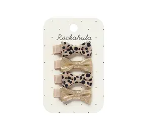 Rockahula Haarclips Leopard Shimmer Mini Bow
