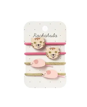Rockahula Elastiekjes Tabby Cat and Mouse Rockahula Elastiekjes Tabby Cat and Mouse