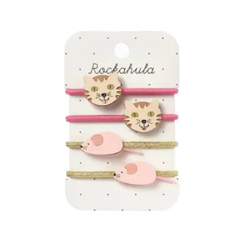 Rockahula Elastiekjes Tabby Cat and Mouse