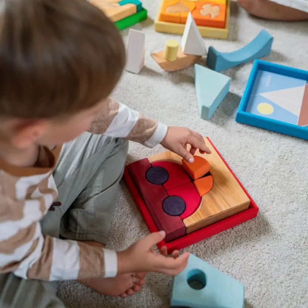 Grimm's Blokken Set Rood Grimm's Blokken Set Rood