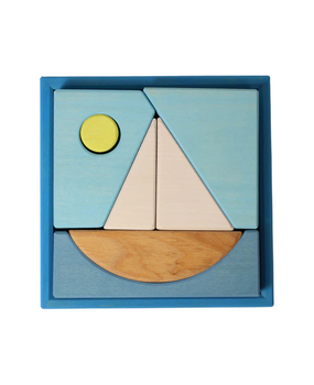 Grimm's Blokken Set Blauw Grimm's Blokken Set Blauw