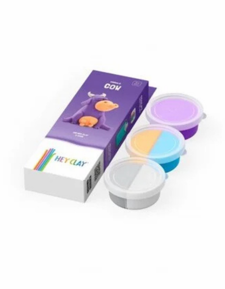 Hey Clay Interactieve Boetseerklei Koe (3 kleuren) Hey Clay Interactieve Boetseerklei Koe (3 kleuren)