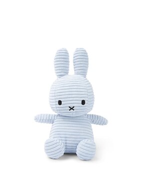 Bon Ton Toys Knuffel Nijntje Miffy ECO Corduroy Ice Blue 23 cm