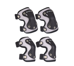 Micro Step Reflecterende Knie- en Elleboogbeschermers Zwart Small Micro Step Reflecterende Knie- en Elleboogbeschermers Zwart Small