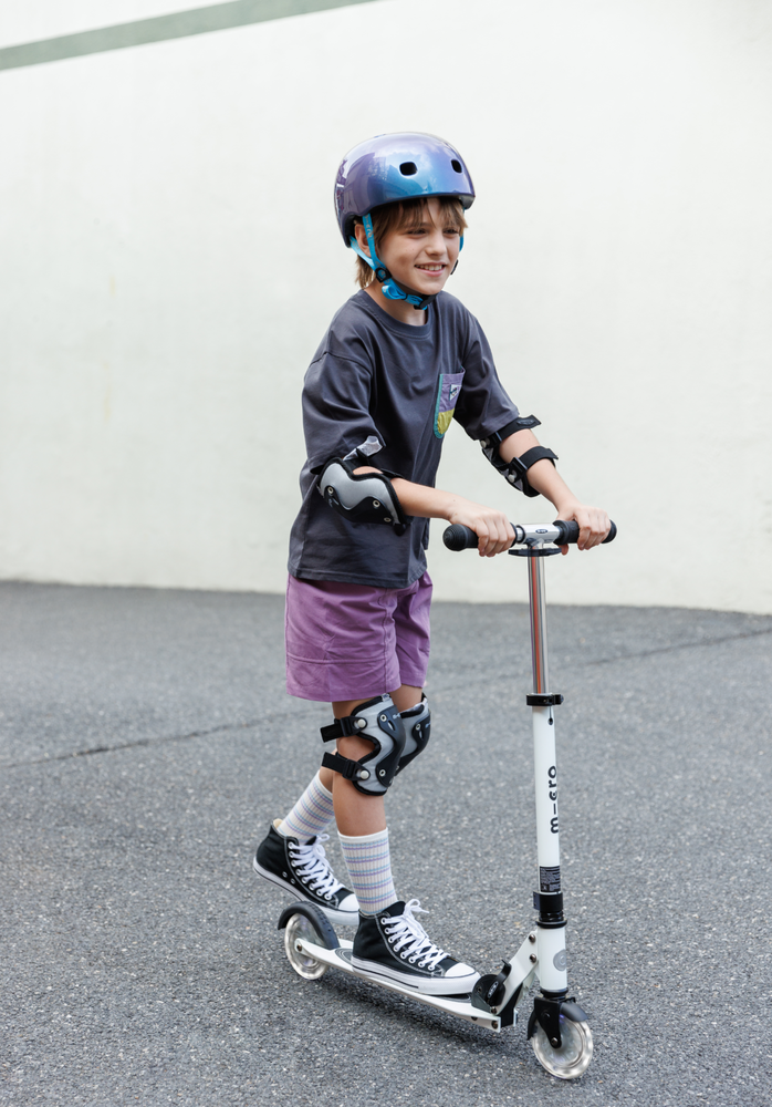 Micro Step Reflecterende Knie- en Elleboogbeschermers Zwart Small Micro Step Reflecterende Knie- en Elleboogbeschermers Zwart Small