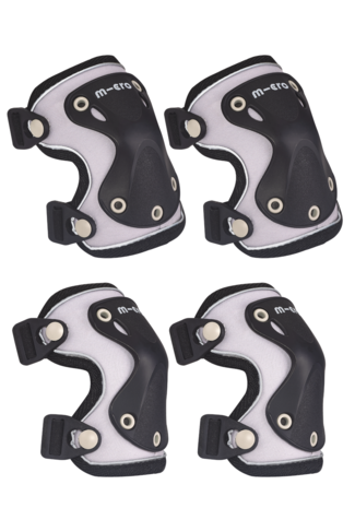 Micro Step Reflecterende Knie- en Elleboogbeschermers Zwart Medium Micro Step Reflecterende Knie- en Elleboogbeschermers Zwart Medium