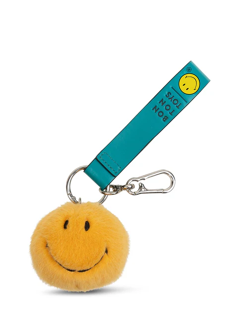 Smiley ECO Fuzzy Bag Charm Yellow afbeelding