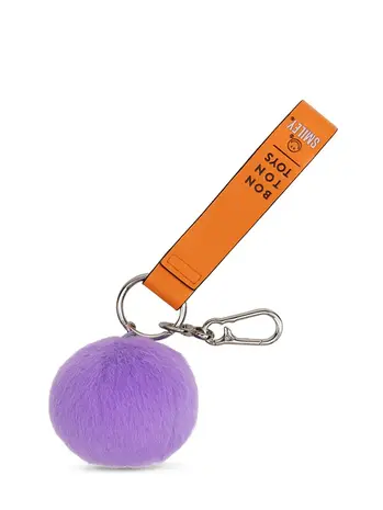 Bon Ton Toys Smiley ECO Fuzzy Bag Charm Dark Purple Bon Ton Toys Smiley ECO Fuzzy Bag Charm Dark Purple
