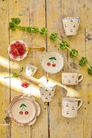 Rice Keramiek Beker Cherries