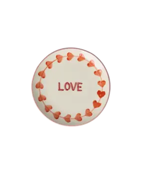 Rice Keramiek Taartbordje LOVE Rice Keramiek Taartbordje LOVE