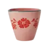 Rice Keramiek Beker Orange Flower Vine