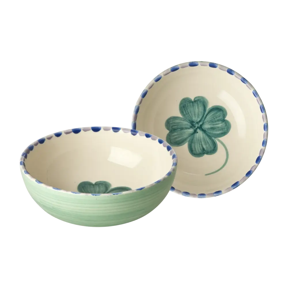 Rice Keramiek Kom Good Luck Clover Soft Green