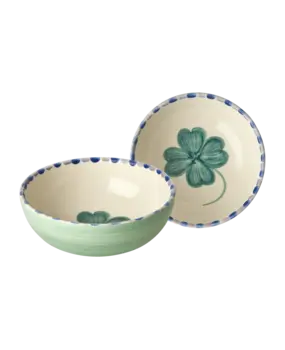Rice Keramiek Kom Good Luck Clover Soft Green Rice Keramiek Kom Good Luck Clover Soft Green