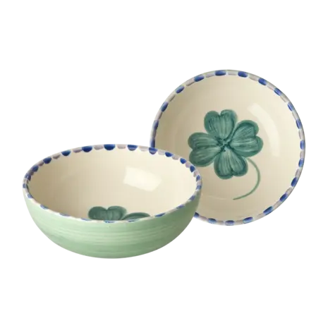Rice Keramiek Kom Good Luck Clover Soft Green