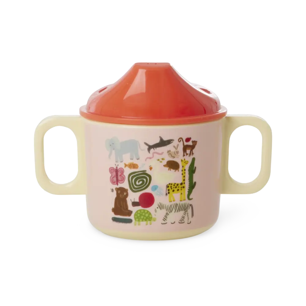 Rice Melamine Tuitbeker - Wildlife Pink