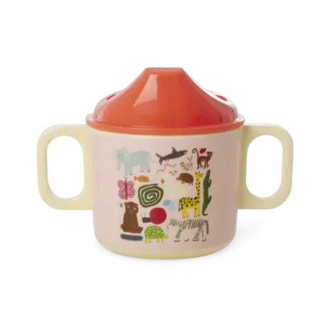 Rice Melamine Tuitbeker - Wildlife Pink