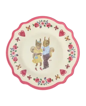 Rice Melamine Bord Vintage Nathalie Lété Red Kiss Rice Melamine Bord Vintage Nathalie Lété Red Kiss