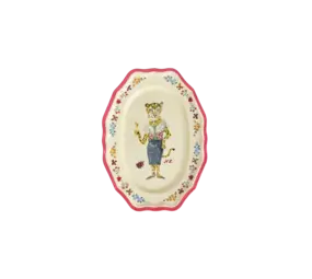 Rice Rechthoekig Bord Vintage - Small - Nathalie Lété Red