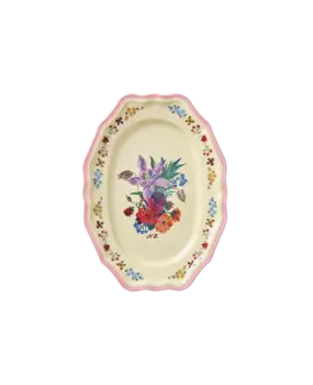 Rice Melamine Serveerschaal Vintage Nathalie Lété Pink Small Rice Melamine Serveerschaal Vintage Nathalie Lété Pink Small