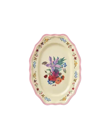 Rice Melamine Rechthoekig Bord Vintage - Small - Nathalie Lété Pink Rice Melamine Rechthoekig Bord Vintage - Small - Nathalie Lété Pink