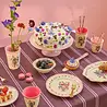 Rice Melamine Rechthoekig Bord Vintage - Small - Nathalie Lété Pink Rice Melamine Rechthoekig Bord Vintage - Small - Nathalie Lété Pink