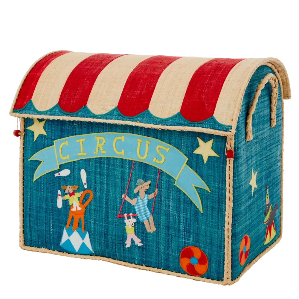 Rice Raffia Opbergmand Circus Rice Raffia Opbergmand Circus