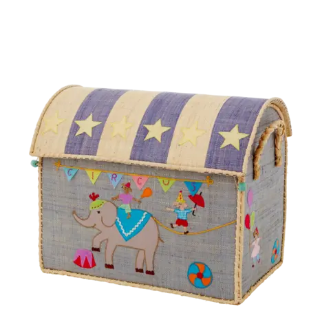 Rice Raffia Opbergmand Circus Rice Raffia Opbergmand Circus