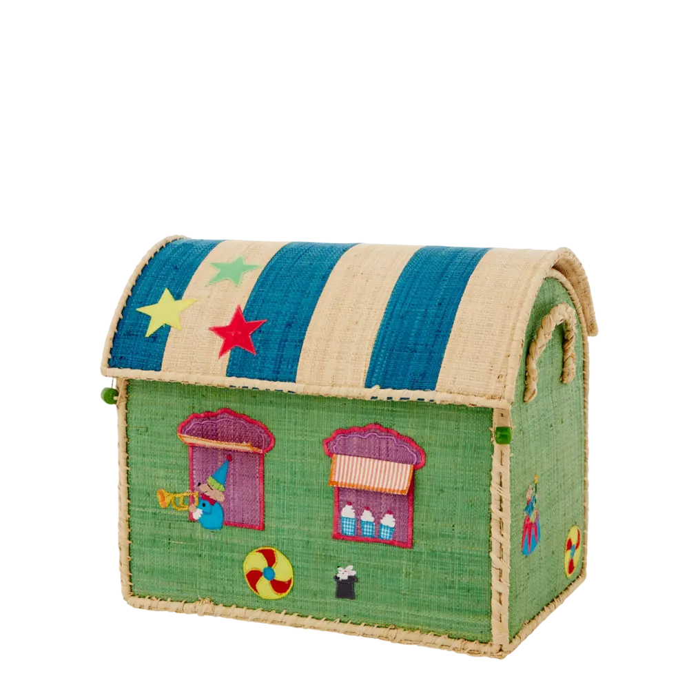 Rice Raffia Opbergmand Circus Rice Raffia Opbergmand Circus