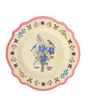 Rice Melamine Bord Vintage Nathalie Lété Neon Pink Rice Melamine Bord Vintage Nathalie Lété Neon Pink