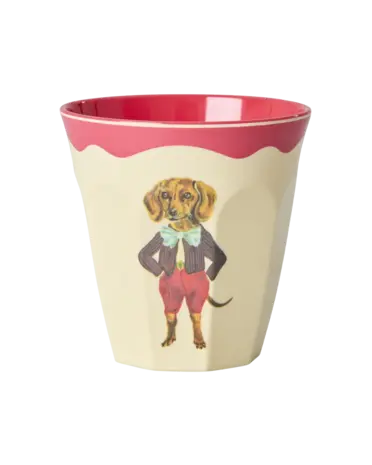 Rice Melamine Beker - Medium - Nathalie Lété Red Kiss Rice Melamine Beker - Medium - Nathalie Lété Red Kiss