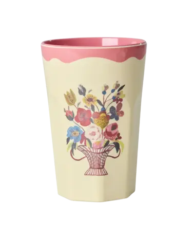 Rice Melamine Beker in Gift Box Nathalie Lété Pink 2-pack Tall Rice Melamine Beker in Gift Box Nathalie Lété Pink 2-pack Tall