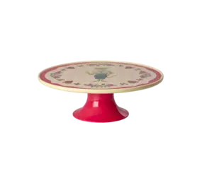 Rice Melamine Cake Standaard Nathalie Lété Red Kiss Color Rice Melamine Cake Standaard Nathalie Lété Red Kiss Color