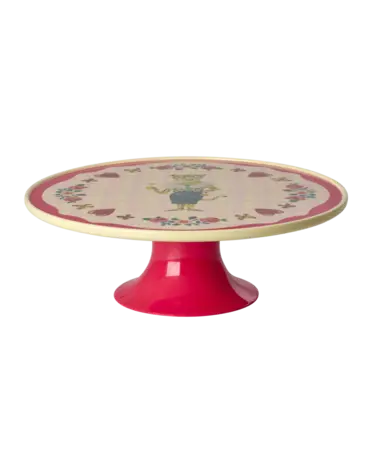 Rice Melamine Cake Standaard Nathalie Lété Red Kiss Color Rice Melamine Cake Standaard Nathalie Lété Red Kiss Color