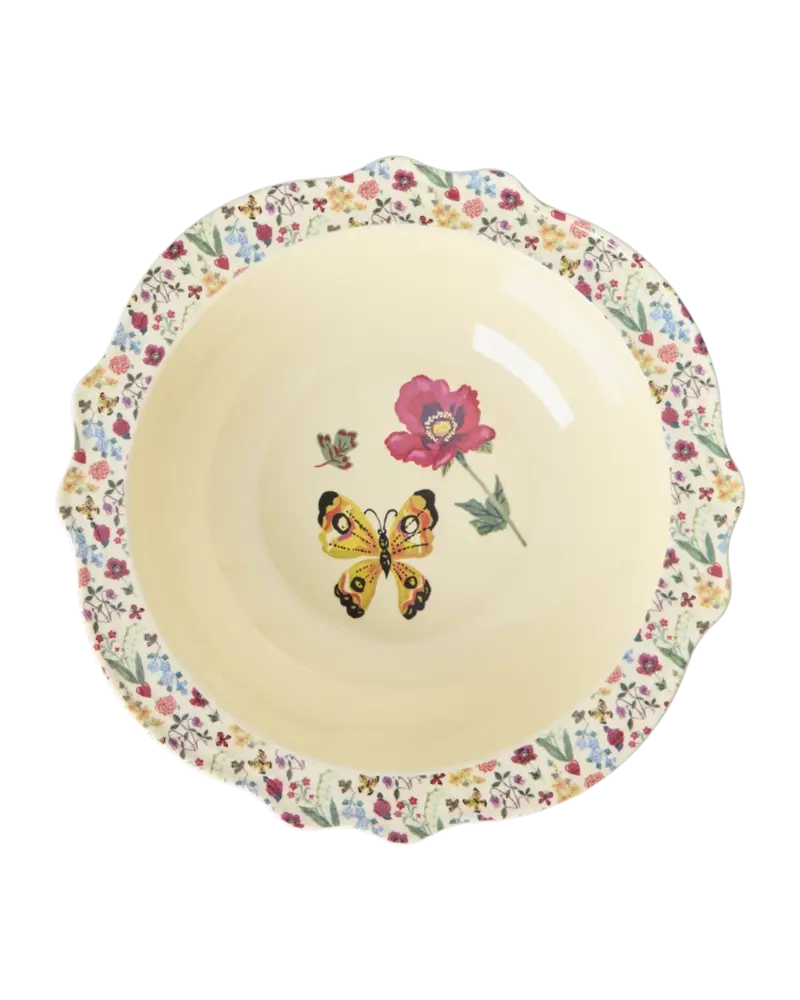 Rice Melamine Kom Vintage Nathalie Lété Cream Large Rice Melamine Kom Vintage Nathalie Lété Cream Large