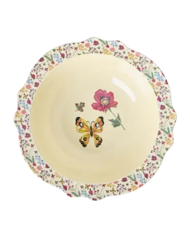 Rice Melamine Kom Vintage Nathalie Lété Cream Large Rice Melamine Kom Vintage Nathalie Lété Cream Large