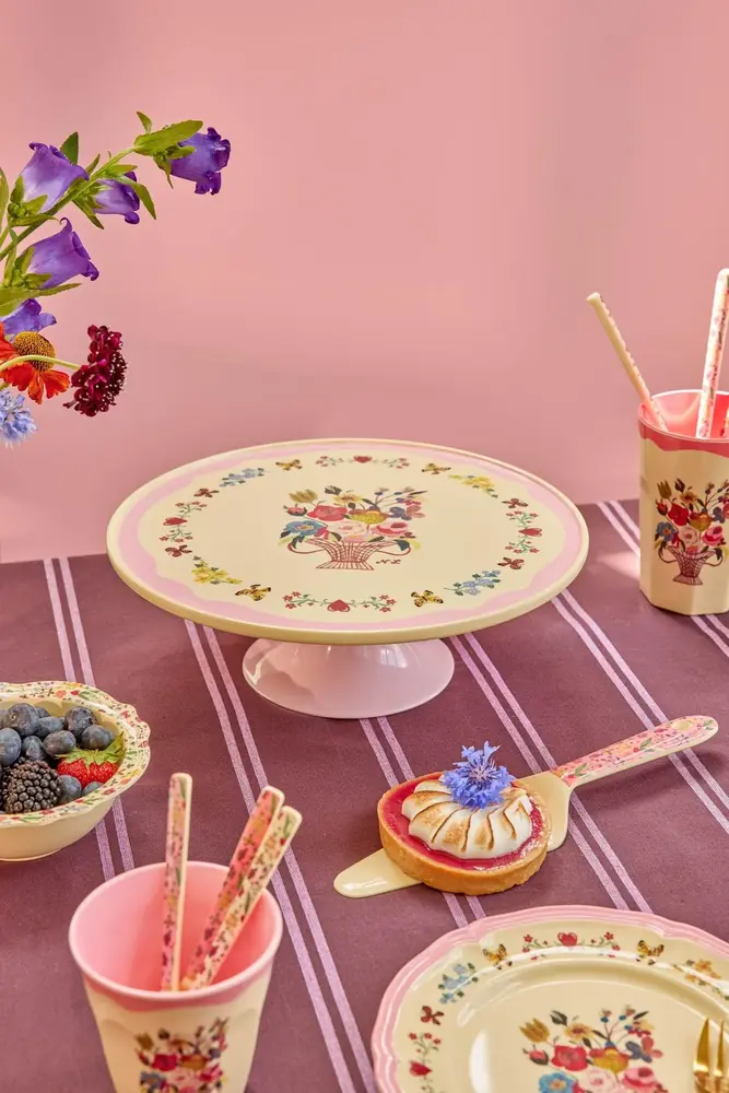 Rice Melamine Cake Standaard Nathalie Lété Pink Rice Melamine Cake Standaard Nathalie Lété Pink