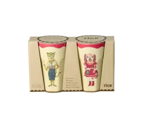 Rice Beker - Large - Nathalie Lété Red Kiss - 2-Pack