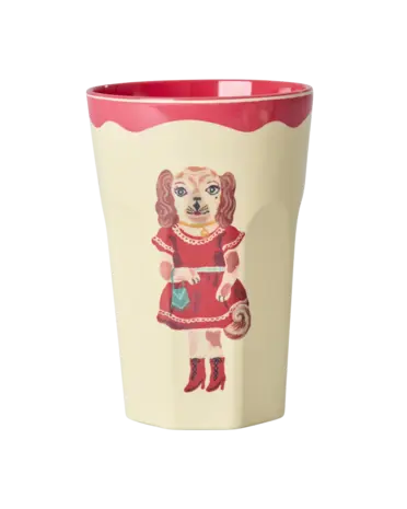 Rice Melamine Beker - Large - Nathalie Lété Red Kiss - 2-Pack Rice Melamine Beker - Large - Nathalie Lété Red Kiss - 2-Pack
